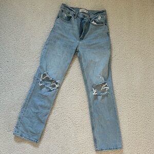 Abercrombie & Fitch Curve Love 90s Straight Jeans Size 26/2 - Ultra High Rise